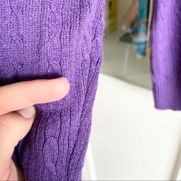 Laura Scott Petite Cable Knit Cardigan Sweater PM - Picture 14 of 16